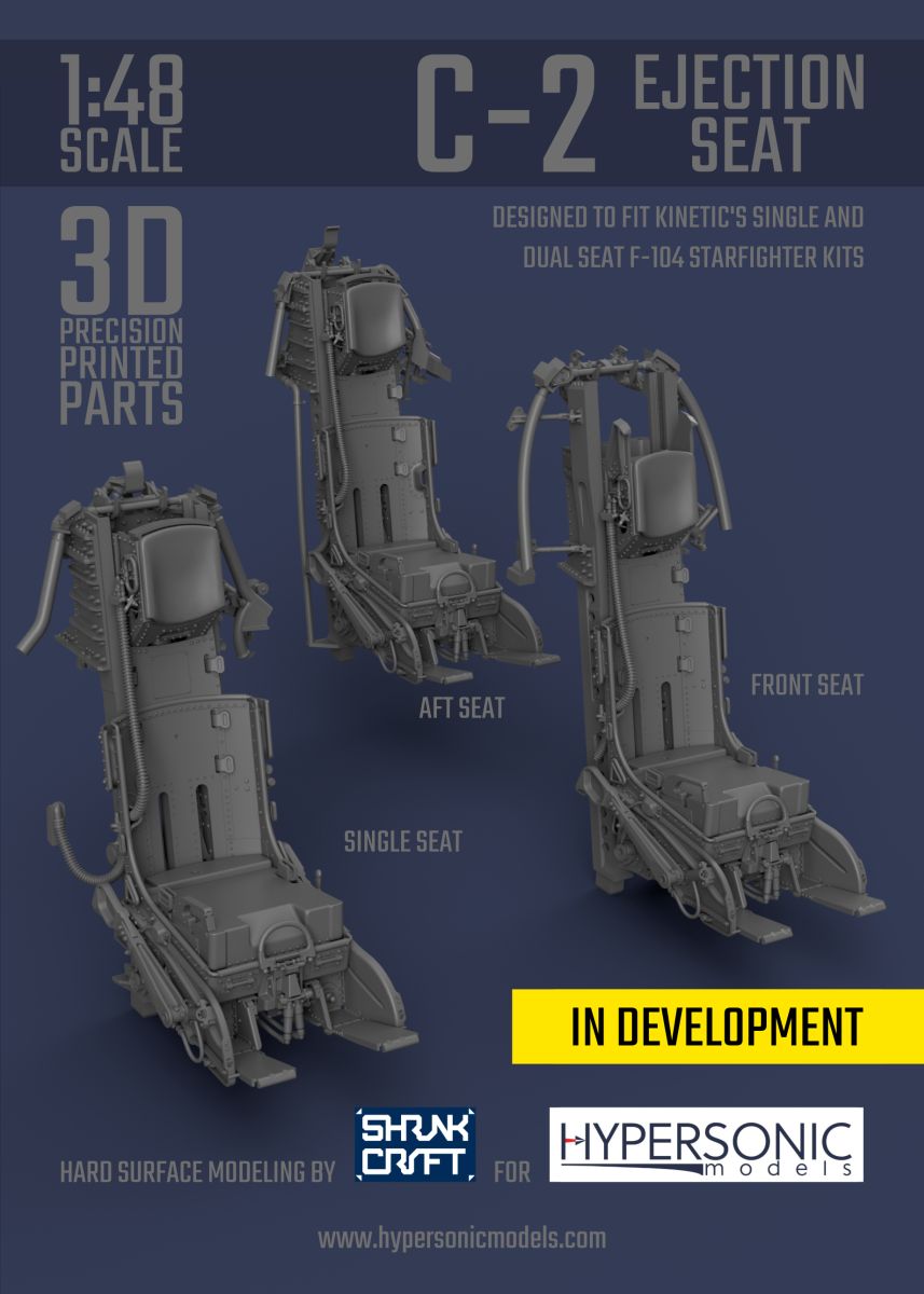 Siège éjectable C-2, simple (pour Kinetic F-104)