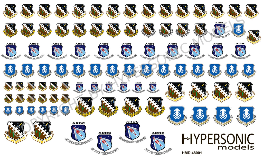 ÉPUISÉ : Écussons/insignes de la base aérienne Edwards