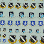 ÉPUISÉ : Écussons/insignes de la base aérienne Edwards